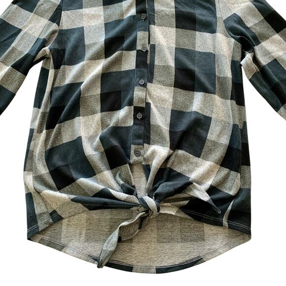 Via Penny Lane Reworked Apparel | Pink Floyd Plaid Button Up Shirt Small - Picture 7 of 10